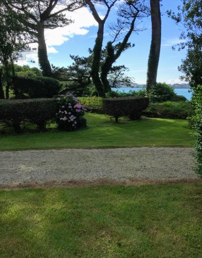 Les Hortensias Grande Tente Familiale Deux Chambres Et Sejour Vue Mer Sur Camping Nature Plestin-les-Grèves Exterior foto