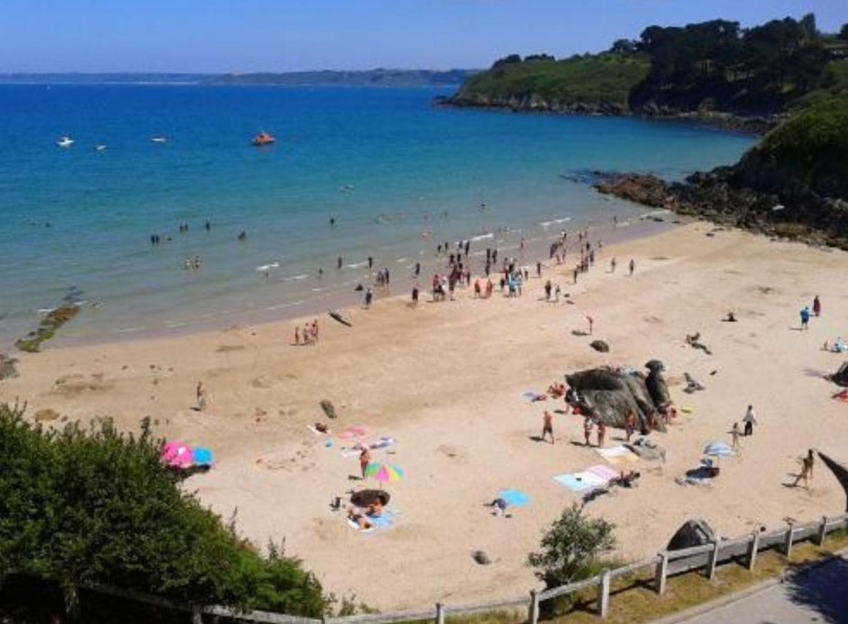 Les Hortensias Grande Tente Familiale Deux Chambres Et Sejour Vue Mer Sur Camping Nature Plestin-les-Grèves Exterior foto